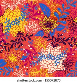 vector floral  seamless pattern