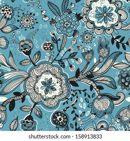 vector floral seamless pattern
