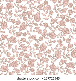 vector floral  seamless pattern 