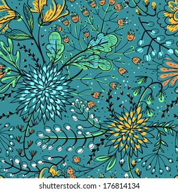 vector floral seamless pattern 