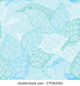 vector floral seamless pattern