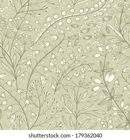 vector floral seamless pattern