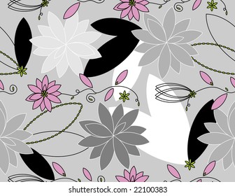 vector floral seamless pattern