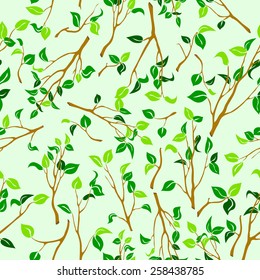 Vector Floral Seamless Pattern.
