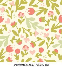 vector floral seamless pattern