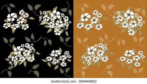 Vector floral seamless pattern. Abstract spring blossom for fabric wrapping paper, web and print surface design.