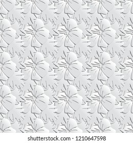 Vector Floral  Seamless Pattern Background.