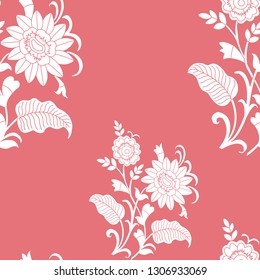 Vector Floral seamless pattern background. Perfect for fabric, wallpaper projects, scrap-booking, gift wrap papers etc.