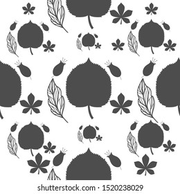 Vector floral seamless pattern. Background with flowers - Vector