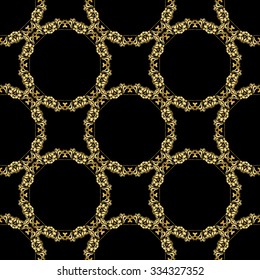 Vector Floral Seamless Pattern Background. For Christmas and Invitation cards decoration