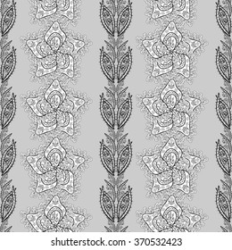 Vector Floral Seamless Pattern Background. For Christmas and Invitation cards decoration. 