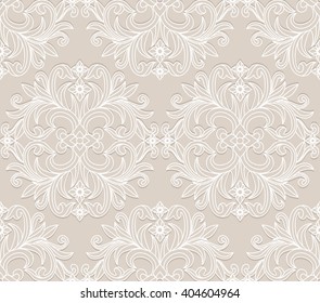 Vector Floral Seamless Pattern Background. For Christmas and Invitation cards decoration