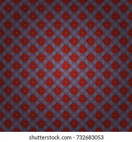 Vector floral seamless pattern. Background wallpaper illustration with neutral, red and brown flowers and vintage paisley ornaments. Modern luxury texture for fabrics, textile.