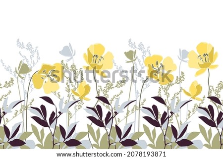 Similar – Image, Stock Photo Yellow Californian poppy flower with out of focus background. Copy space.