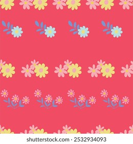 Vector Floral Seamless Pattern. Botanical Repeat Pattern