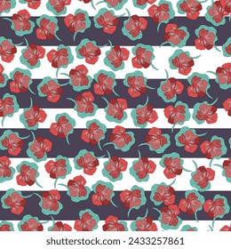 Vector floral seamless pattern design