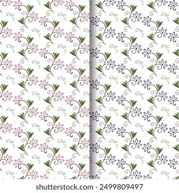 vector floral seamless pattern design