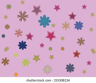 Vector floral seamless pattern. An excellent solution for wallpaper, backgrounds, and printing on fabric.