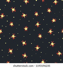 Vector floral seamless pattern. Fabric, texture, wallpaper wrapping paper, greeting card texture.