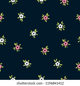 Vector floral seamless pattern. Fabric, texture, wallpaper wrapping paper, greeting card texture.