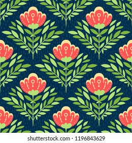 Vector floral seamless pattern. Fabric, texture, wallpaper wrapping paper, greeting card texture.