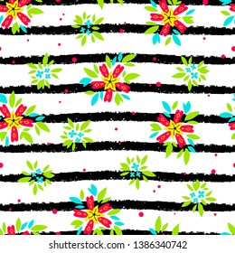 Vector floral seamless pattern. Fabric, texture, wallpaper, wrapping paper, greeting card, texture.