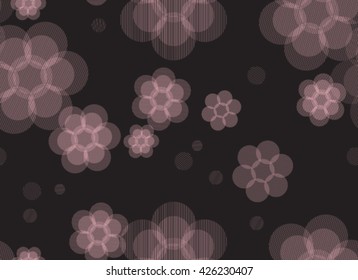 Vector floral seamless pattern with flowers. Gentle, spring floral background.