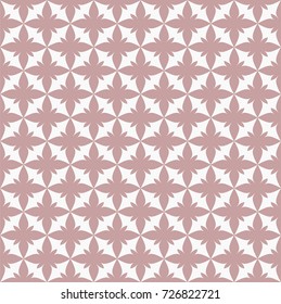 Vector Floral Seamless Pattern. Geometric decorative leaves texture. Retro stylish background. 
