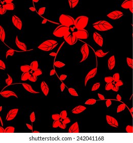 Vector Floral Seamless Pattern illustration 