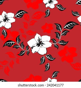 Vector Floral Seamless Pattern illustration 