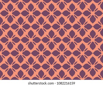 Vector floral seamless pattern, vector repeating texture background