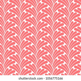 Vector Floral Seamless pattern. Stylish abstract art deco texture.