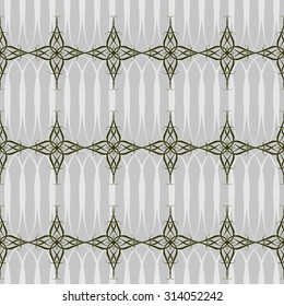 Vector floral seamless pattern in vintage style.
