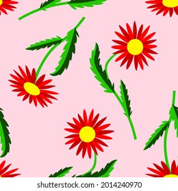 Vector - patrón sin costuras florales.
Ilustración de acuarela. Plantilla.