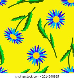 Vector - floral seamless pattern.
Watercolor illustration. Template.