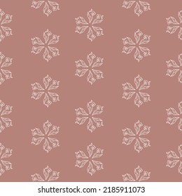 Vector Floral seamless patterns. Geometric flower illustration.