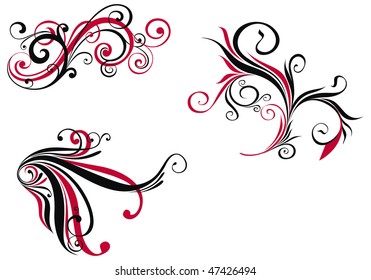 vector floral set