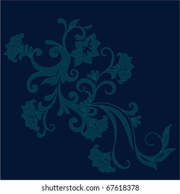 vector floral silhouette background.