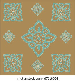 vector floral silhouette background.