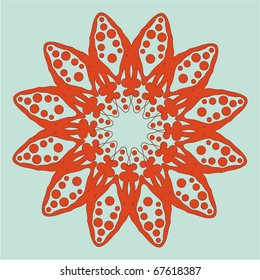 vector floral silhouette background.