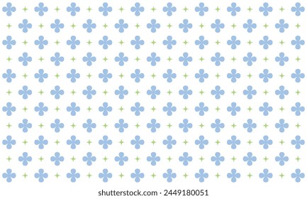 Vector Floral With Sparkles Pattern Background