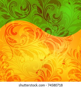 vector floral spring background
