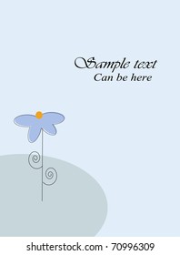 vector floral template for abstract greeting card