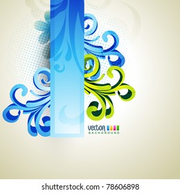 vector floral template design art