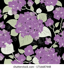 Vector floral texture pattern with flowers.Seamless pattern can be used for wallpaper, pattern fills, web page background, surface textures