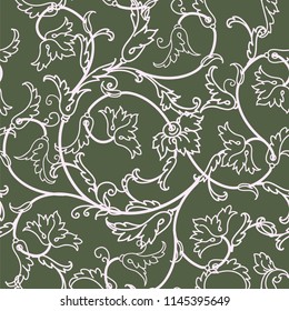 Vector floral texture pattern.Seamless pattern can be used for wallpaper,pattern fills,web page background,surface textures