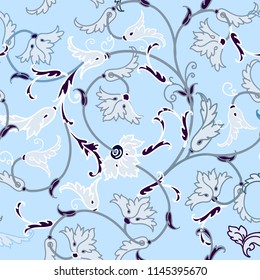 Vector floral texture pattern.Seamless pattern can be used for wallpaper,pattern fills,web page background,surface textures