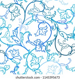 Vector floral texture pattern.Seamless pattern can be used for wallpaper,pattern fills,web page background,surface textures