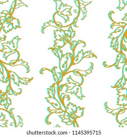 Vector floral texture pattern.Seamless pattern can be used for wallpaper,pattern fills,web page background,surface textures