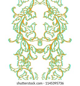 Vector floral texture pattern.Seamless pattern can be used for wallpaper,pattern fills,web page background,surface textures